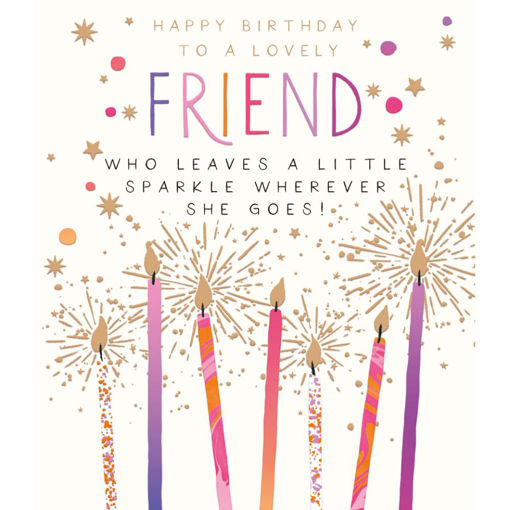 Picture of TO A LOVELY FRIEND BIRTHDAY CARD